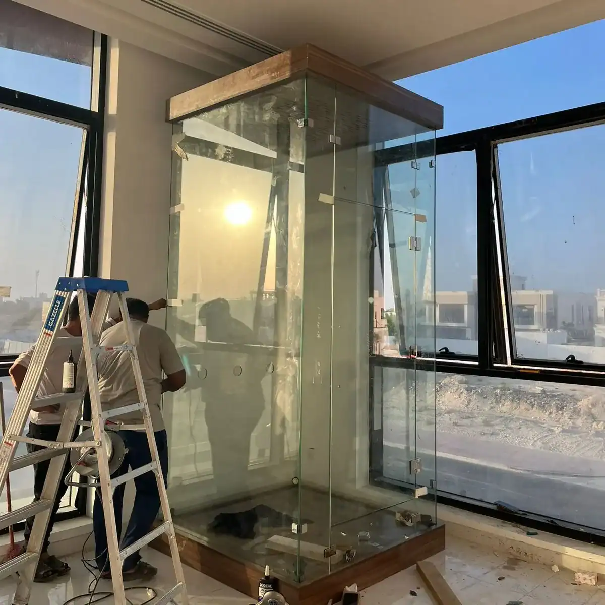 Professional aquascaping setup in UAE